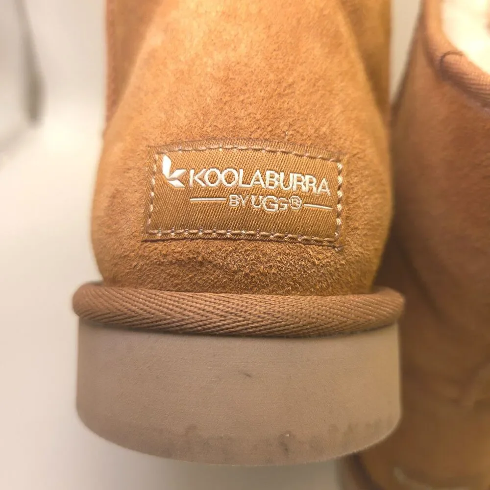 Koolaburra by UGG Koola Short Chestnut Suede Boots Womens 10 NWOT 1017090
